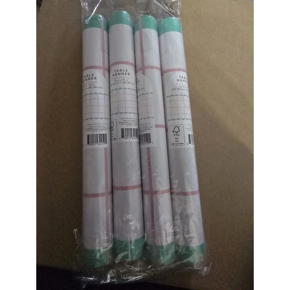 Paper Table Runner 4 Pack 12‎ in x 72 in